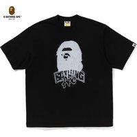 BATHING APE 2026 BAPE White Ape Head Logo Cotton Short Sleeved T shirt Top