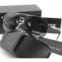 POLICE Polarized Sunglasses UV Resistant Retro Colorful Sunglasses Large Frame Toad Mirrors1