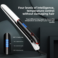 2-In-1 Hair Straightener & Curling Iron - Fast Heating Styling Tool With Ceramic Plates (Dual Voltage Adjustable Temperature Travel-Friendly)