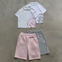 Retro Y2K Street Hip Hop Casual Shorts Loose Fit Solid Sports Elastic Waist Mid Waist Summer Autumn Shorts 2