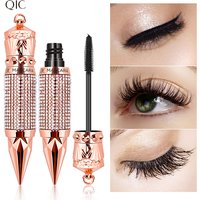 Queens Scepter Diamond Waterproof Curly Flash Silk Fiber Mascara Eyelash Extension Liquid Thick Eye Lashes Cosmetics