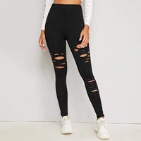 solid hip lifting high waisted leggings plus cropped pants