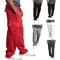 Men's Cargo Pants Streetwear High Fashion Retro Casual Jogger Pants With Multiple Pockets, Elastic Waistband, Loose Fit For Urban Style