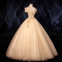 Clothing Elegant Off Shoulder Long Evening Dress Soprano Singers & Hosts – Slimming Line Gown Banquet & Stage Performance