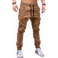 Men's Cargo Multi-pocket Woven Fabric Track Pants