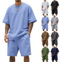 Clothing Summer Large Version Sports Suit Leisure Loose Short Sleeved T Shirt Shorts