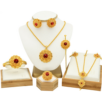Bride Six Piece Jewelry Set Necklace Earrings Ring Bracelet Hairpin Hair Chain Wedding
