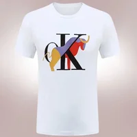 2024 New Fashion Brand Trend 100% Cotton Casual Tops Mens Womes T-Shirt Pattern Print Men's Comfy T-Shirt Graphic Tee Men's Summer Outdoor Tops