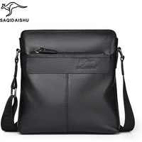 Men’s Bags New Men’s Leather Shoulder Bag Simple First Layer Cowhide Messenger Bag Business Travel Messenger Shoulder Backpack