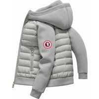 Men's Loose-Fit Hip-Hop Style Padded Jacket – Casual Solid-Color Color-Block Hoodie (Unisex/Couple's Style)