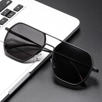 2023 Designer new men’s tough guy style aviator glasses driving outdoor trend UV polarized sunglasses