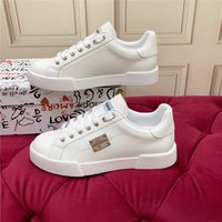 Leather DG Couples Round Headed Flat Shoes Trendy Casual Sports Board Shoes