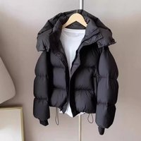  Winter Puffer Jacket – Short Quilted Coat Oversized Fit 
