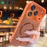Big Window Colorful Case Iphone 16 15 14 13 17 Pro Max 17Air Magnetic Flowing Light Cover Iphone 17Promax