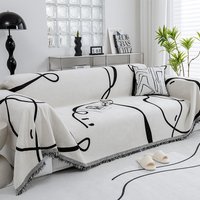 Home Garden Chenille Sofa Towel Full Cover Cloth Four Seasons Universal Straight One Piece Non Slip Cover Cover Blanket