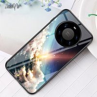 Mate 40 RS Glass Case DECLAREYAO Luxury Hard Mirror Tempered Glass Coque Huawei Mate 9 10 20 30 40 Pro+ 10 20 Lite C