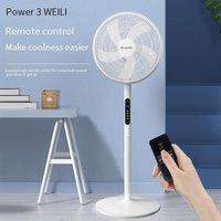 Powerful Floor Standing Fan Remote Control Quiet Oscillating Fan Home & Rental 