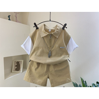 Children’s Clothing Boys Summer Clothes New Style Small Children’s Short Sleeved Net Celebrity Cool Summer Clothes Baby Summer Suit