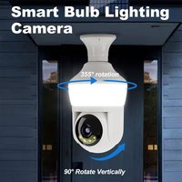 Smart AI Lighting Bulb Surveillance Camera HD Night Vision Voice Intercom WiFi Monitoring