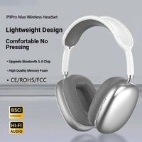 P9ProMax Wireless Bluetooth Over Ear Headphones – 5.3 Bluetooth 10m Range 8 Hour Playtime Lightweight Comfort 