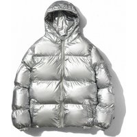  Puffer Jacket High Gloss Finish – Winter Oversized Hooded Coat 