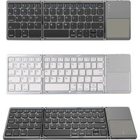 Faltbare tragbare Tastatur mit drahtloser Touchpad-Tastatur Leichte Bluetooth-kompatible für universelle Tablet-Telefone