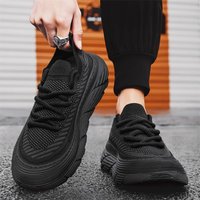 student sports running thick sole increase mesh surface breathable flying fabric trendy shoes