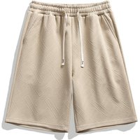 Men's Clothing New Summer Trend Pants Men's Jacquard Diamond Design Niche Trendy Brand Shorts Men's Beach Shorts
