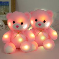Luminous Plush Toys High Simulation Breathable Decorative Toy Luminous Plush Bear Toys for Children