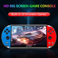 X7 X12 Plus Handheld Game Console 4.3 5.1 7.1 Inch HD Screen Portable Audio Video Player Classic Play Built in10000+ Free Games