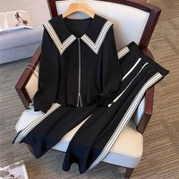 Clothing High End Sweater Fashionable Two Piece Suit Spring Autumn Slimming Stylish Leisure Sports Suit