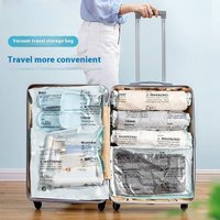 Hand Roll Vacuum Storage Bags No Pump Needed Extra Thick & Durable Travel Clothes & Blankets