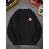Men’s Basic Crew-neck Graphic Sweatshirt—a Versatile, Everyday Choice Paired With Jeans Or Casual Trousers.