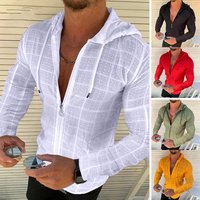 New style lapel men's shirt button cardigan shirt