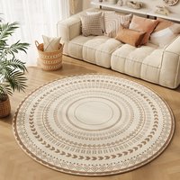 Vintage Nordic Boho American style Vintage Living Room Coffee Table Rug Bohemian Round Carpet Computer Mat Sofa Rocking Chair Floor Mat