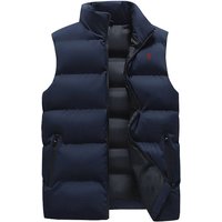 Men's Clothing Men's Shiny Puffer Vest - Winter Lightweight Quilted Sleeveless Jacket For Couples & Students (Black, White, Silver Grey) - M To XXXL