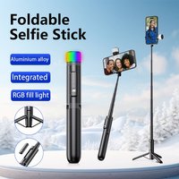 Mobile selfie stick tripod extendable selfie stick integrated smartphone tripod wireless remote control 360 ° rotation