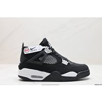 AirJordan4 AJ4Black And White Thunder God Mid Top Retro Basketball Shoes FQ8138-001