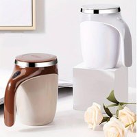 1pc Automatic Stirring Cup, Automatic Magnetic Self Stirring Coffee Cup, Travel Companion Cup, Suitable For Milk And Coffee