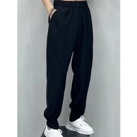 Drape Ice Silk Nine inch Casual Pants Summer Straight leg Loose Wide leg Pants Trendy Brand Sports Pants