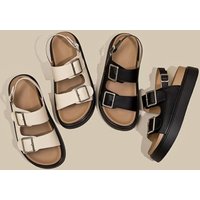 Super Comfortable Summer Thick Soled Sandals All Match Retro Buckle Niche Casual