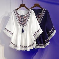 Clothing Design Retro Slim Mid Length Loose Tops