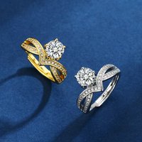 Cross Border Douyin Kuaishou Internet Celebrity Live Hearts Eight Arrows Zircon . Moissanite