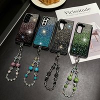 Luxury Diamond Change Crystal Strap Wrist Chain Bracelet Phone Case Cover Samsung Galaxy Z Fold 3 4 5 6 W22 W23