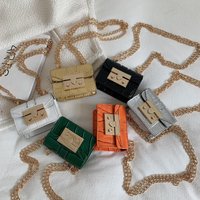 Fashionable Small Square Simple Crossbody Bag Niche High end Chain Mini Bags