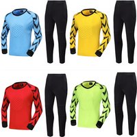 Men's Clothing New Goalkeeper Uniform Suit, Trousers, Men's And Women's Football Game Training Suit, Long-Sleeved Protective Suit Printing