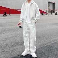  Fleece Lined Tracksuit Set – Hooded Jacket & Sweatpants Winter Comfort 