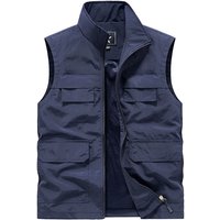 Men's Utility Vest With Multiple Pockets – Lightweight Waterproof Photography Jacket For Outdoor & Casual Wear (S-6xl)