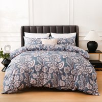 Paisley Pattern Printed Quilt Cover Home Textile Bedding Three Piece Set