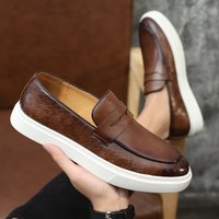 Fashion men's shoes Leather shoes casual board shoes loafers